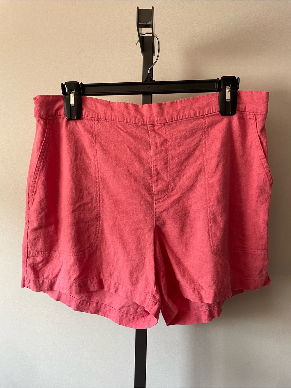 Banana Republic Linen Blend Coral Pink Shorts Size XL